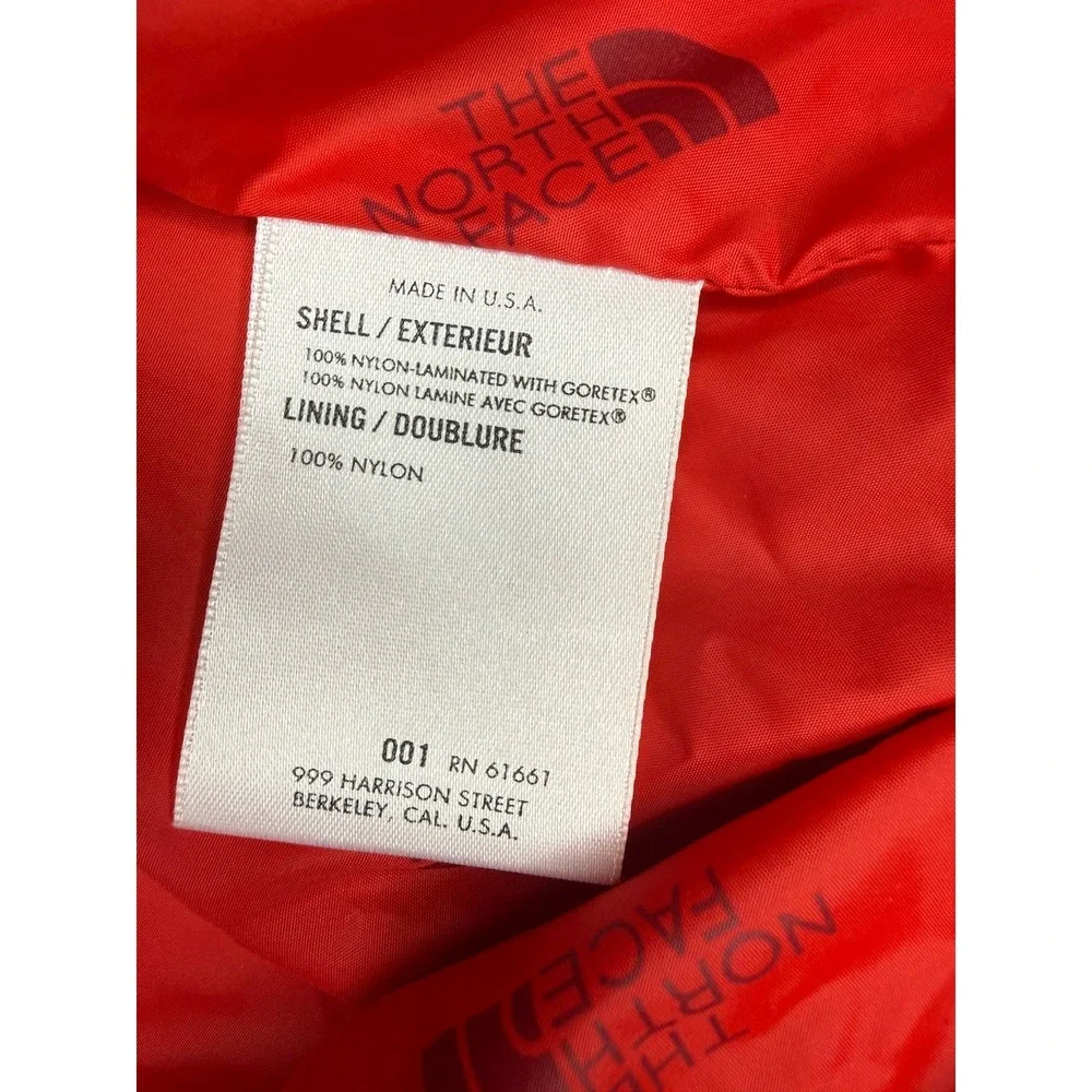 Vintage The North Face Extreme Gore-Tex Jacket XL USA Made Hooded Blue Red 90s